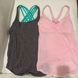 Two Lululemon tanks - size 6